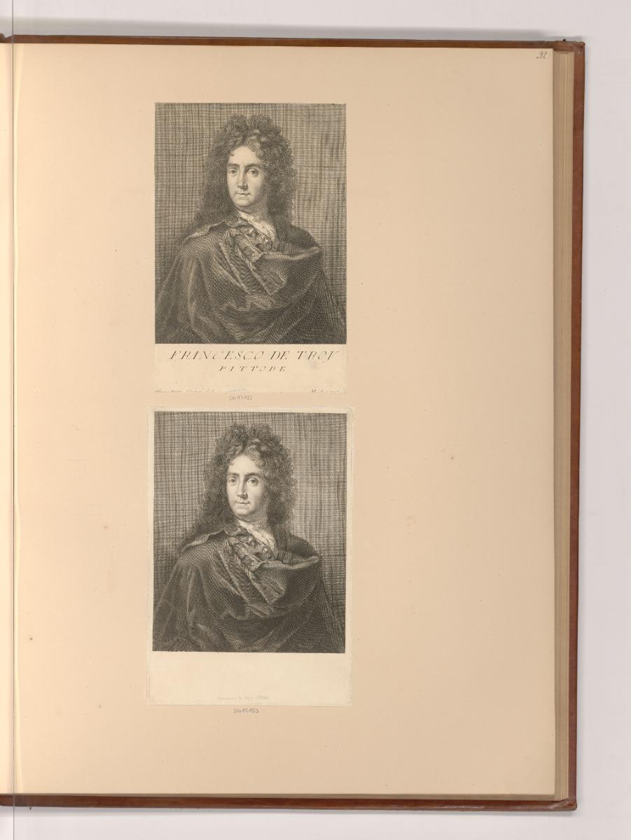 Französische Druckgrafiken des 17. und 18. Jahrhunderts, Porträt François de Troy, Inv. Nr.: Fr…