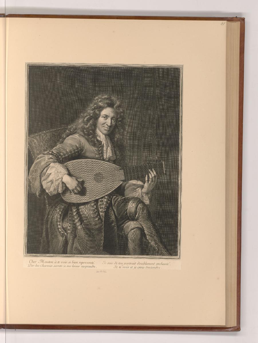 Französische Druckgrafiken des 17. und 18. Jahrhunderts, Porträt Charles Mouton, Inv. Nr.: Fran…