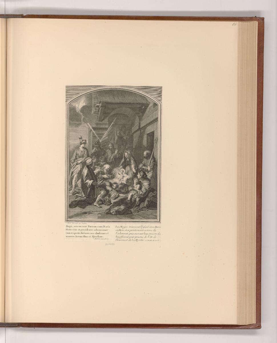 Französische Druckgrafiken des 17. und 18. Jahrhunderts, Anbetung der Könige, Inv. Nr.: Frankre…