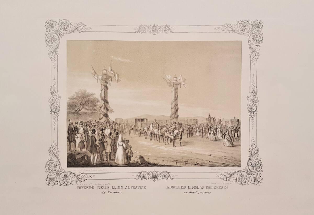 Verabschiedung des Kaiserpaares Ferdinand I. und Maria Anna von Österreich am 16. September 184…