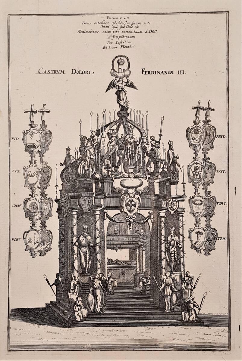Anonym, Trauergerüst für Kaiser Ferdinand III. in der Augustinerkirche in Wien vom 17. bis 19. …