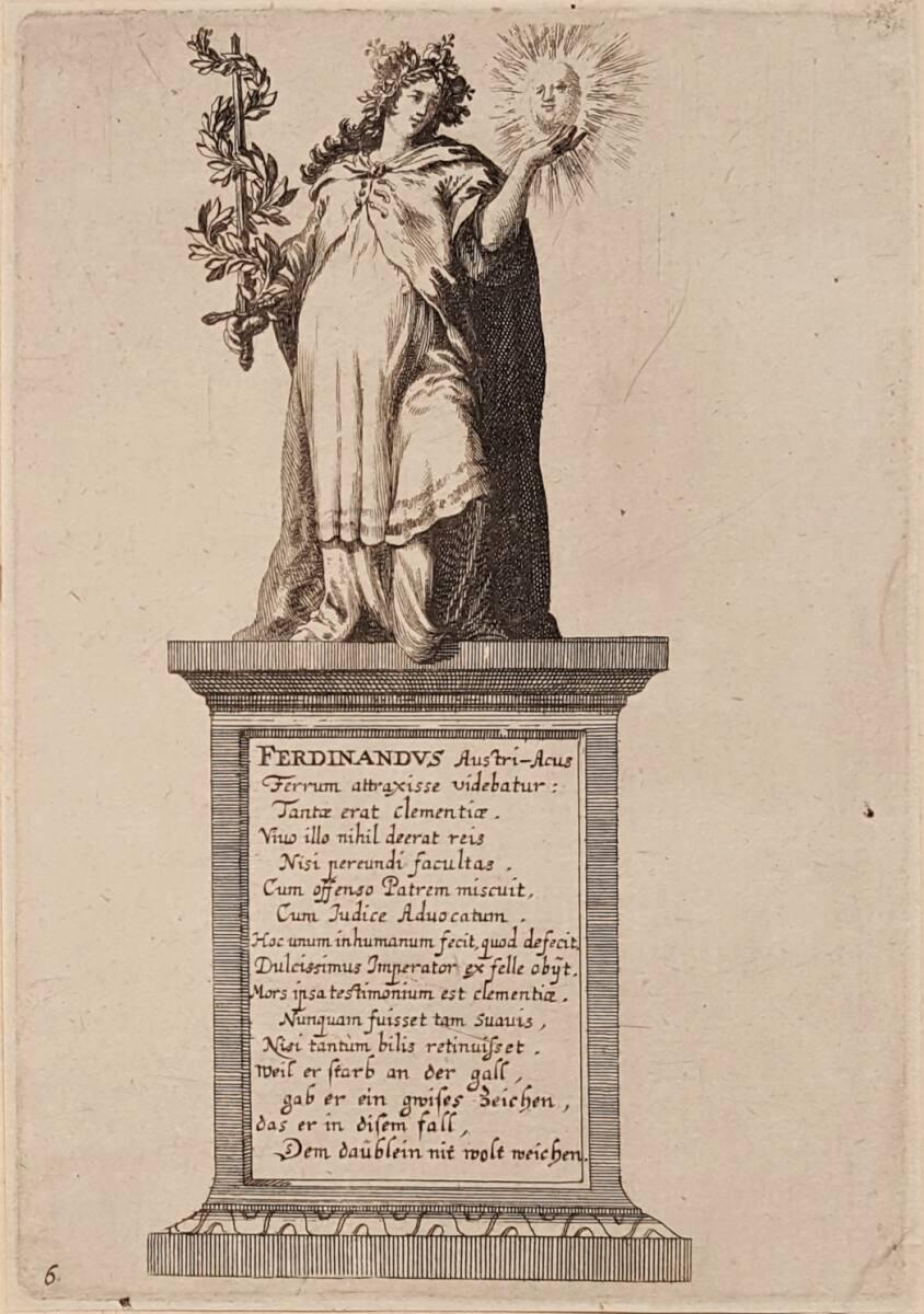 Allegorisches Standbild Nr.6 zu den Exequien in der Jesuitenkirche für Kaiser Ferdinand III. vo…