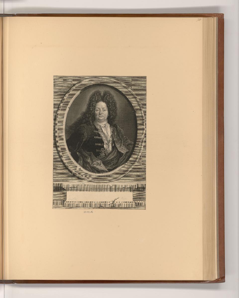 Französische Druckgrafiken des späten 17. und 18. Jahrhunderts, Porträt Charles François Poerso…