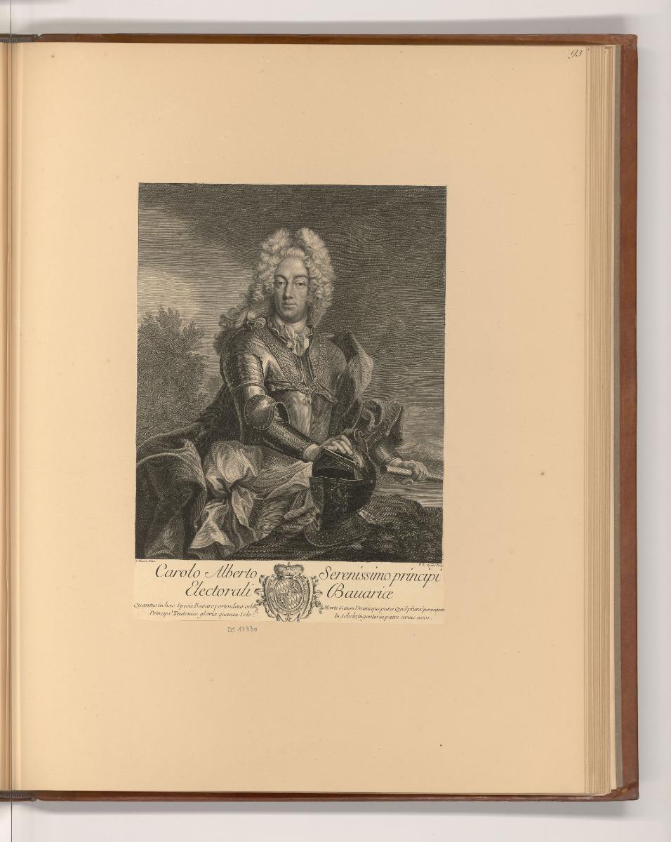 Französische Druckgrafiken des späten 17. und 18. Jahrhunderts, Porträt Charles Albert Cajetan …