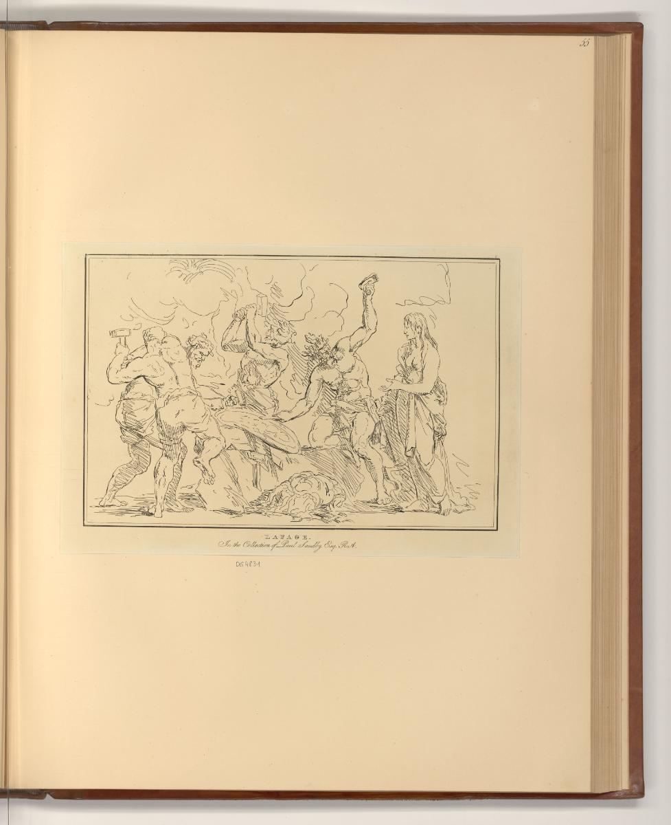 Druckgrafiken nach Raymond La Fage und  Antoine Dieu, Venus und der Schmiede des Vulcanus, Inv.…