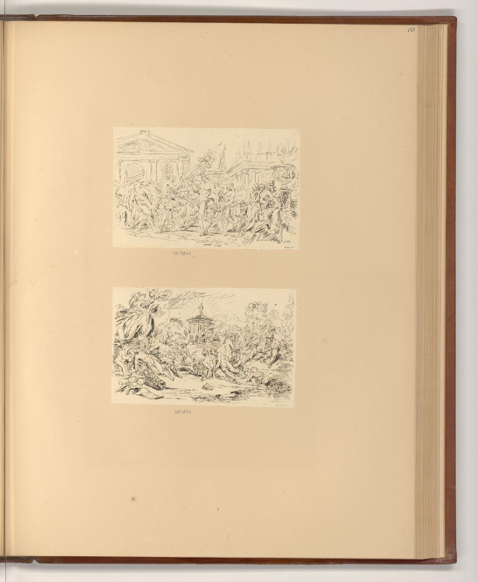 Druckgrafiken nach Raymond La Fage und  Antoine Dieu, Bacchanal, Inv. Nr.: Frankreich nach Sekt…