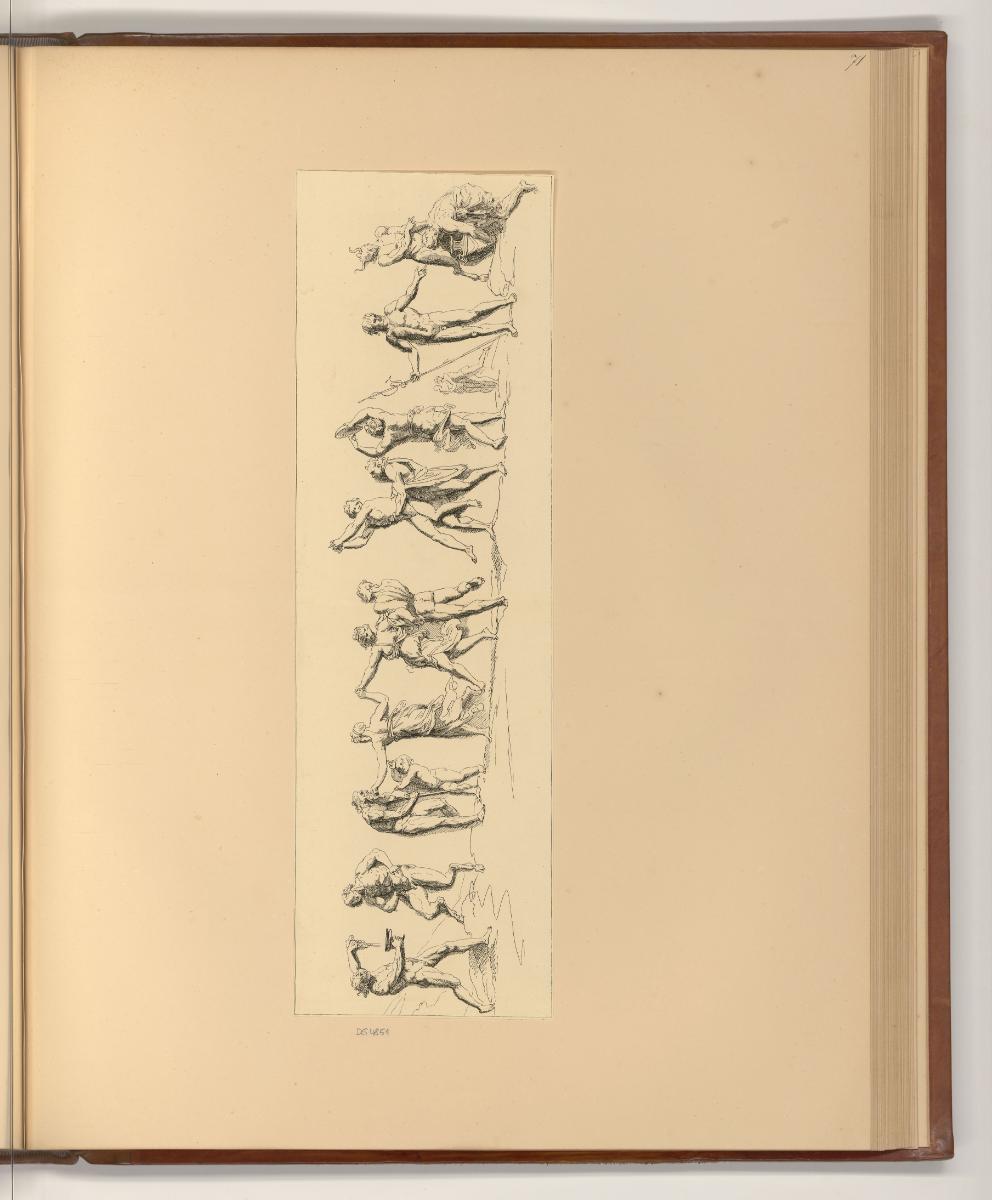 Druckgrafiken nach Raymond La Fage und  Antoine Dieu, Bacchanal (Fries), Inv. Nr.: Frankreich n…