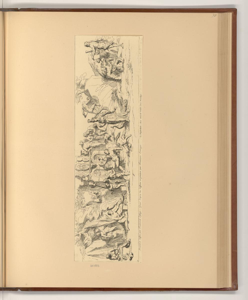 Druckgrafiken nach Raymond La Fage und  Antoine Dieu, Bacchanal (Fries), Inv. Nr.: Frankreich n…