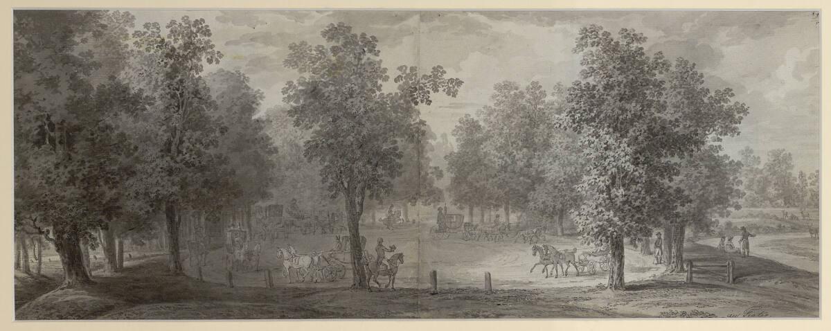 Vincenz Georg Kininger, Im Prater, Inv. Nr.: 38639r