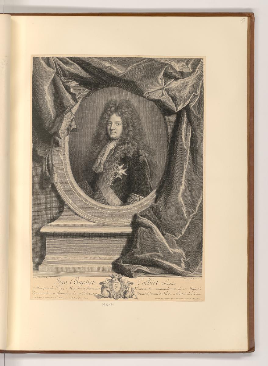Druckgrafiken nach Hyacinthe Rigaud, Porträt Jean-Baptiste Colbert, Inv. Nr.: Frankreich nach S…