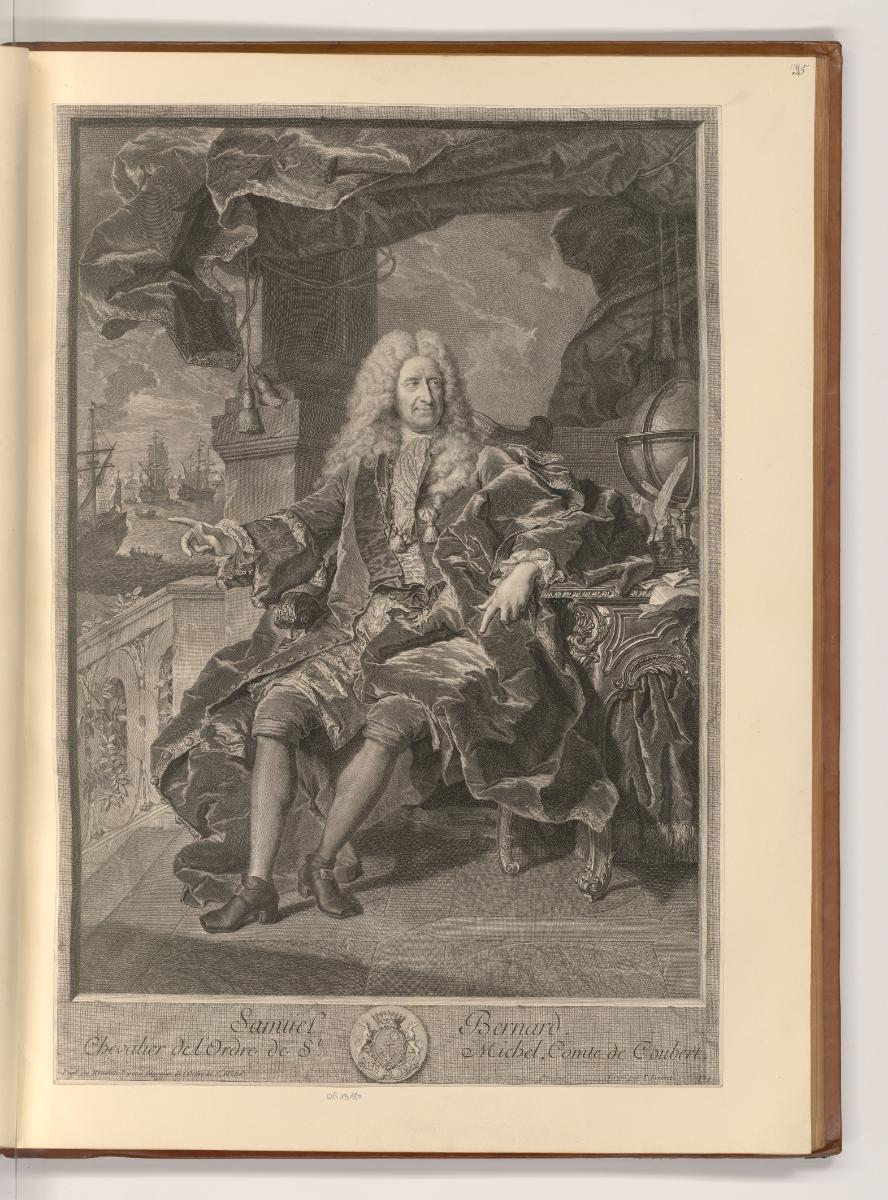 Druckgrafiken nach Hyacinthe Rigaud, Porträt Samuel Bernard, Inv. Nr.: Frankreich nach Sektione…