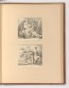 Französische Druckgrafiken des 18. Jahrhunderts, Pan, Syrinx und Flussgott Ladon; Apollo, Daphn…
