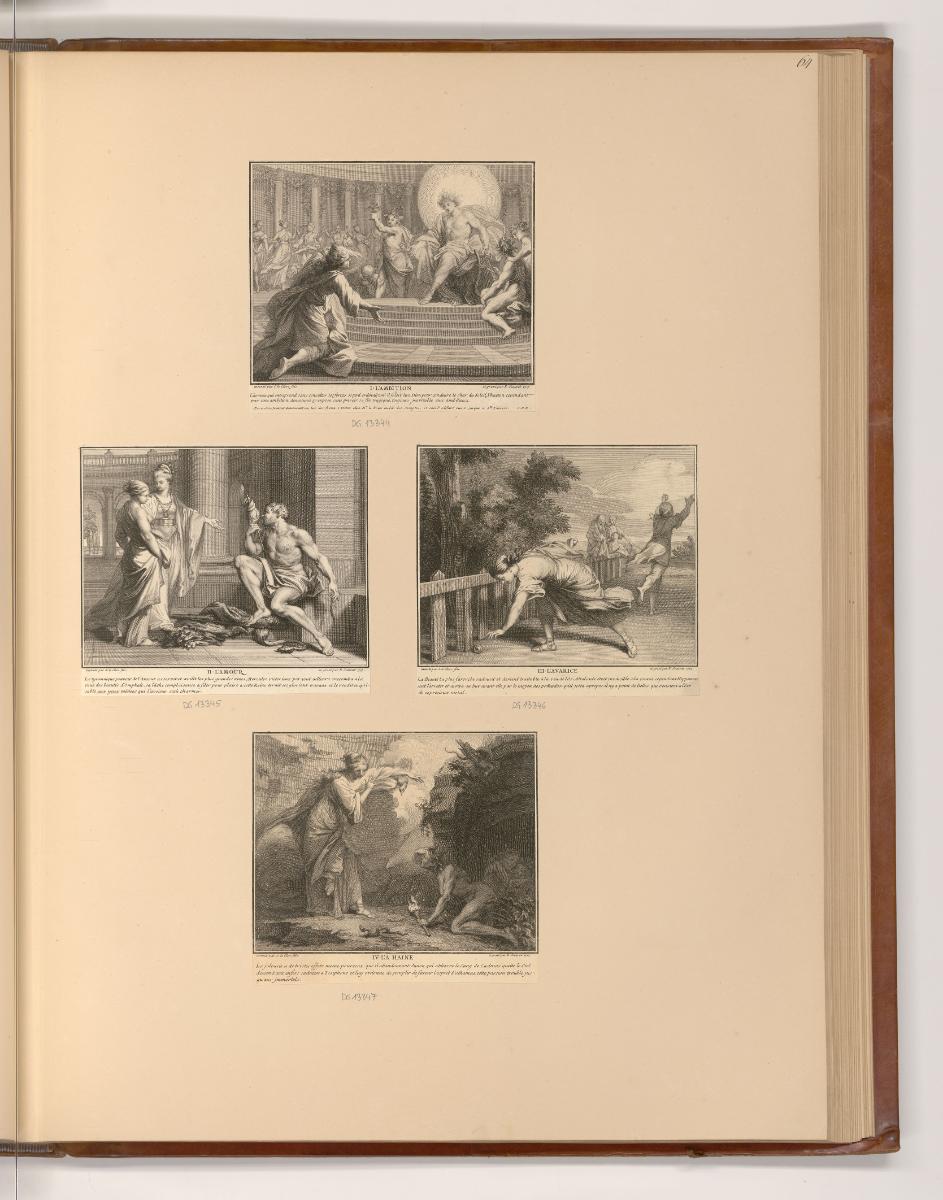 Französische Druckgrafiken des 18. Jahrhunderts, Menschliche Leidenschaften, Inv. Nr.: Frankrei…