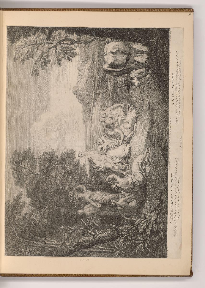 Radierungen nach Jean-Antoine Watteau, L'Enlevement d'Europe, Inv. Nr.: Frankreich nach Sektion…