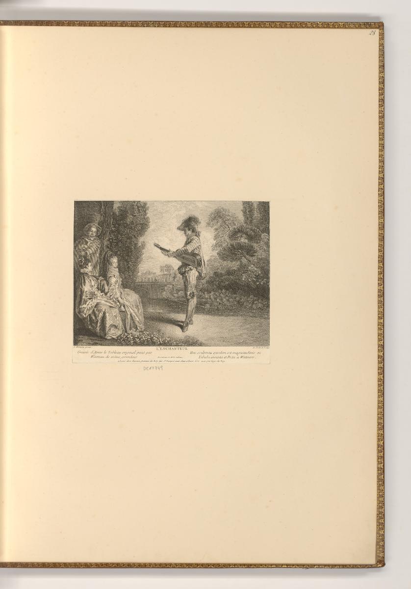 Radierungen nach Jean-Antoine Watteau, L'Enchanteur, Inv. Nr.: Frankreich nach Sektionen II/33,…