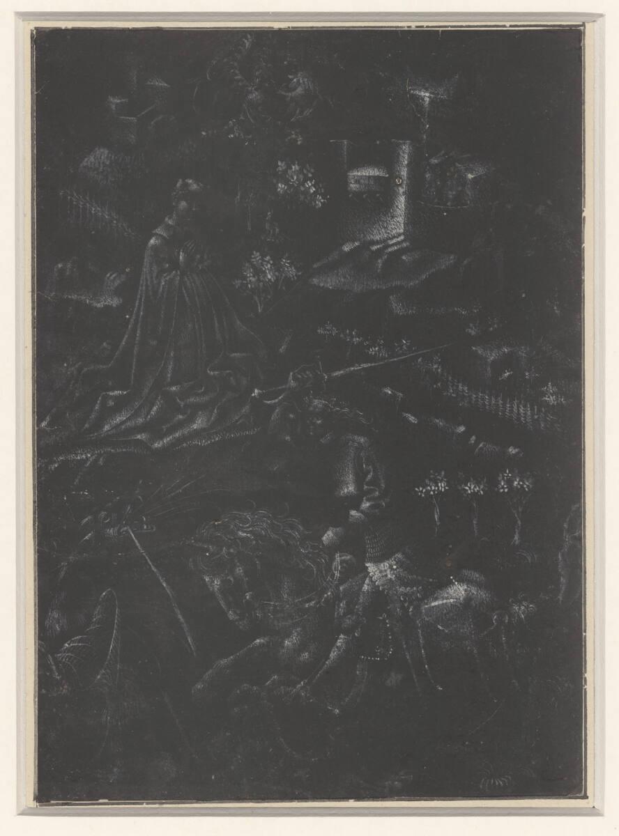 Anonym, Der heilige Georg tötet den Drachen, Inv. Nr.: 3053