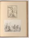 Radierungen nach Jean-Antoine Watteau, Garten mit einem Paar; Schlittschuhläufer, Inv. Nr.: Fra…