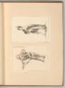 Radierungen nach Jean-Antoine Watteau, Mezzetino; Stehender Mann mit Umhang, Inv. Nr.: Frankrei…