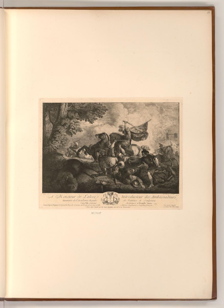 Druckgrafiken nach Charles Parrocel, Nicolas Lancret und Jean-Baptiste Pater, Schlachtenszene, …