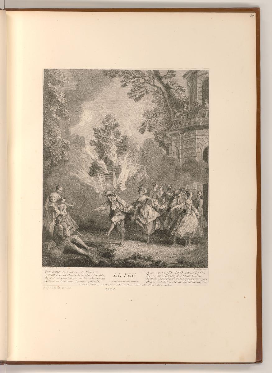 Druckgrafiken nach Charles Parrocel, Nicolas Lancret und Jean-Baptiste Pater, Feuer, Inv. Nr.: …