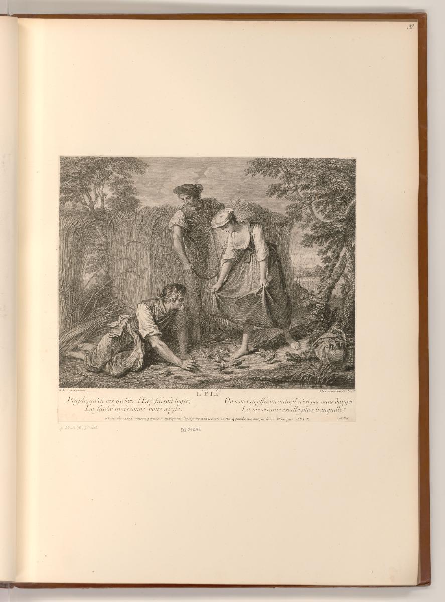 Druckgrafiken nach Charles Parrocel, Nicolas Lancret und Jean-Baptiste Pater, Sommer, Inv. Nr.:…