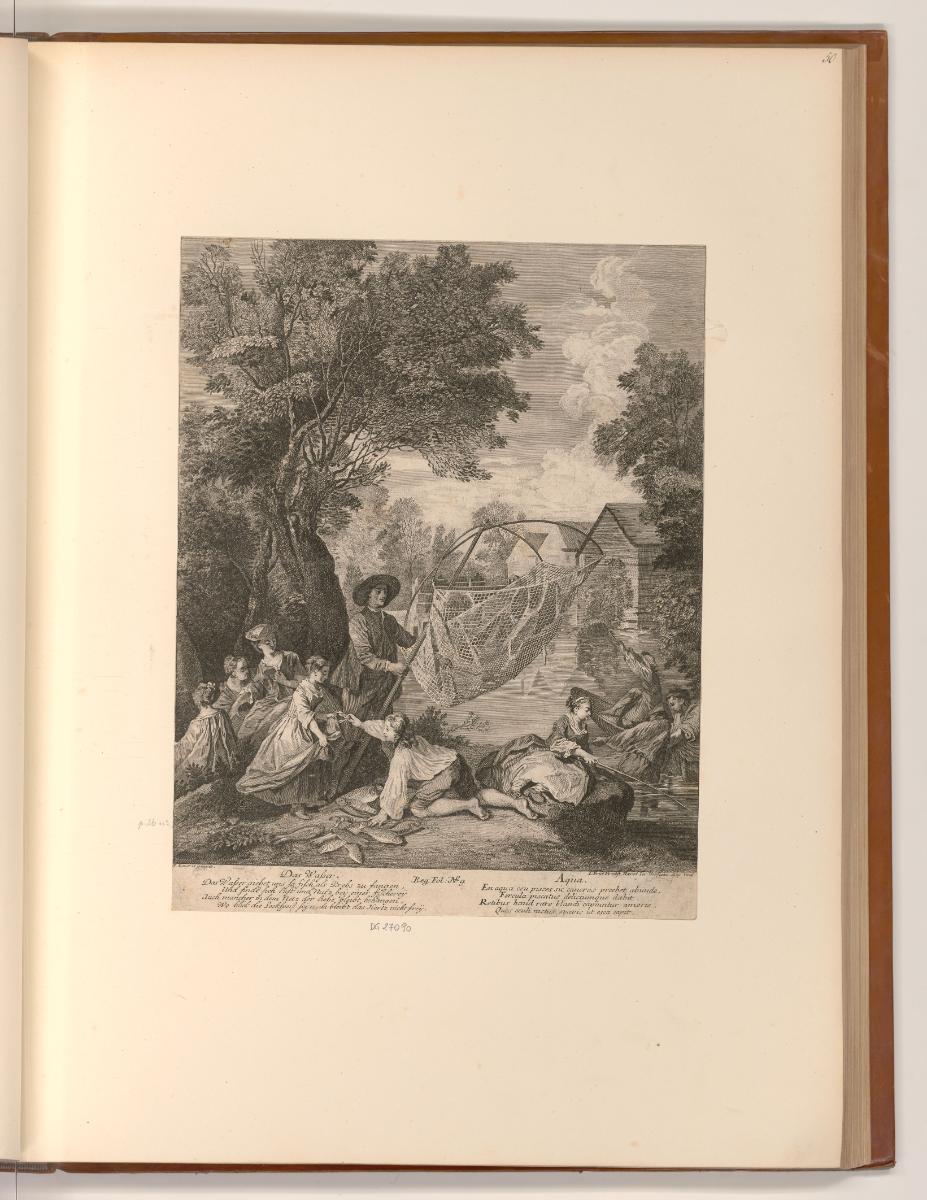 Druckgrafiken nach Charles Parrocel, Nicolas Lancret und Jean-Baptiste Pater, Wasser, Inv. Nr.:…