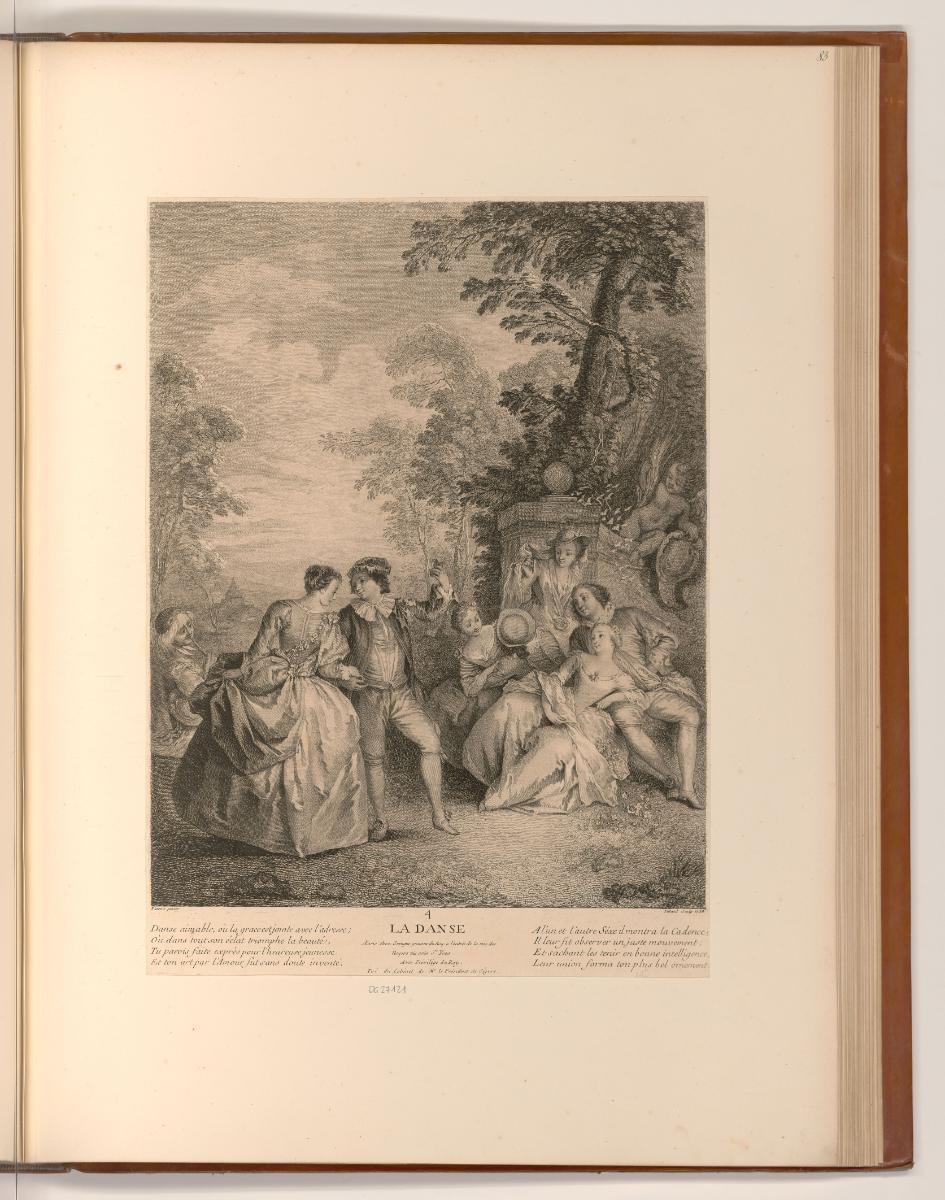 Druckgrafiken nach Charles Parrocel, Nicolas Lancret und Jean-Baptiste Pater, Der Tanz, Inv. Nr…