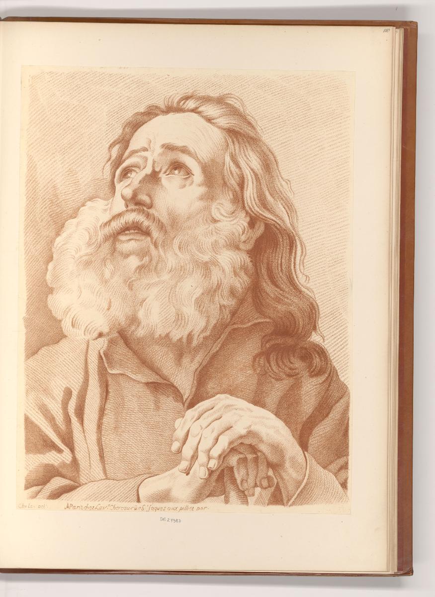 Französische Druckgrafiken des 18. Jahrhunderts, Kopf eines alten Mannes mit Bart, Inv. Nr.: Fr…