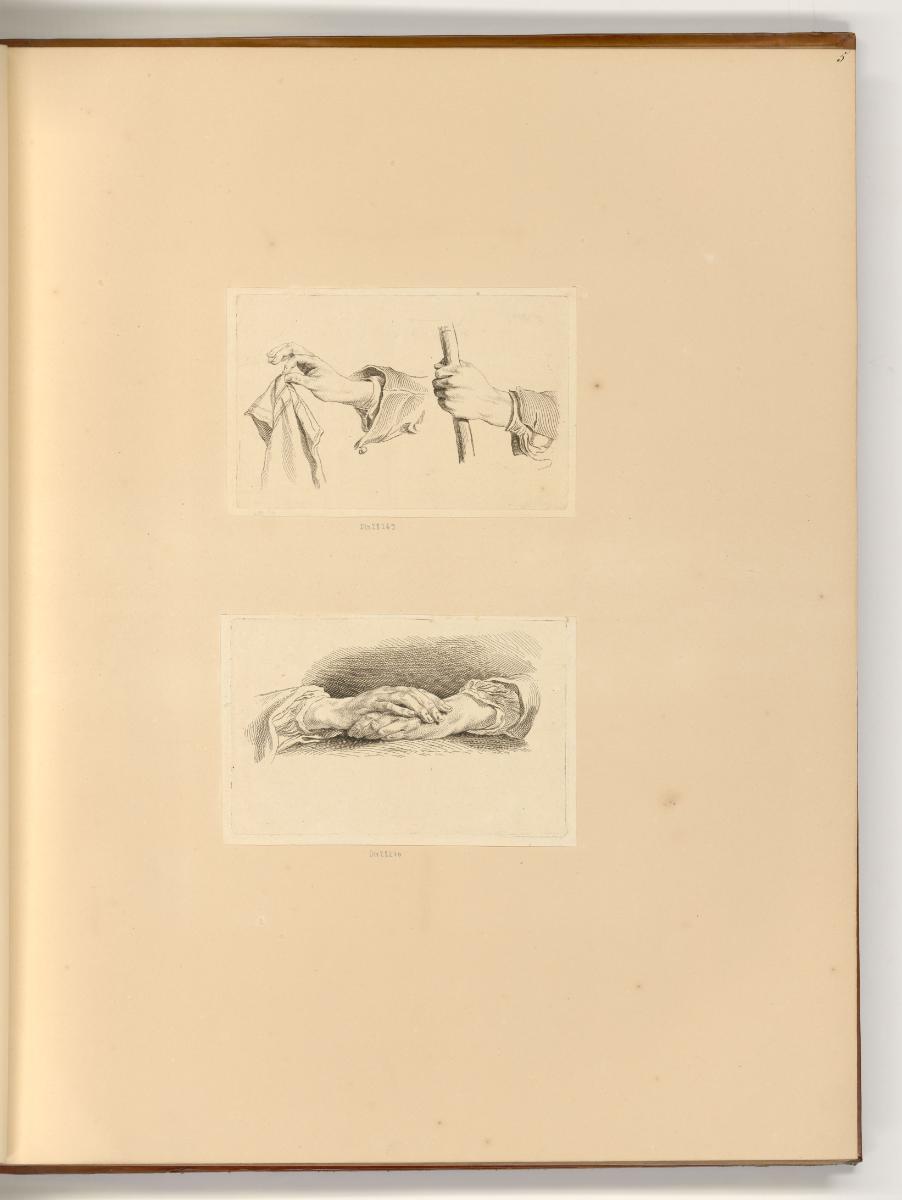 Druckgrafiken nach Edme Bouchardon, Handstudien, Inv. Nr.: Frankreich nach Sektionen II/39, F/I…