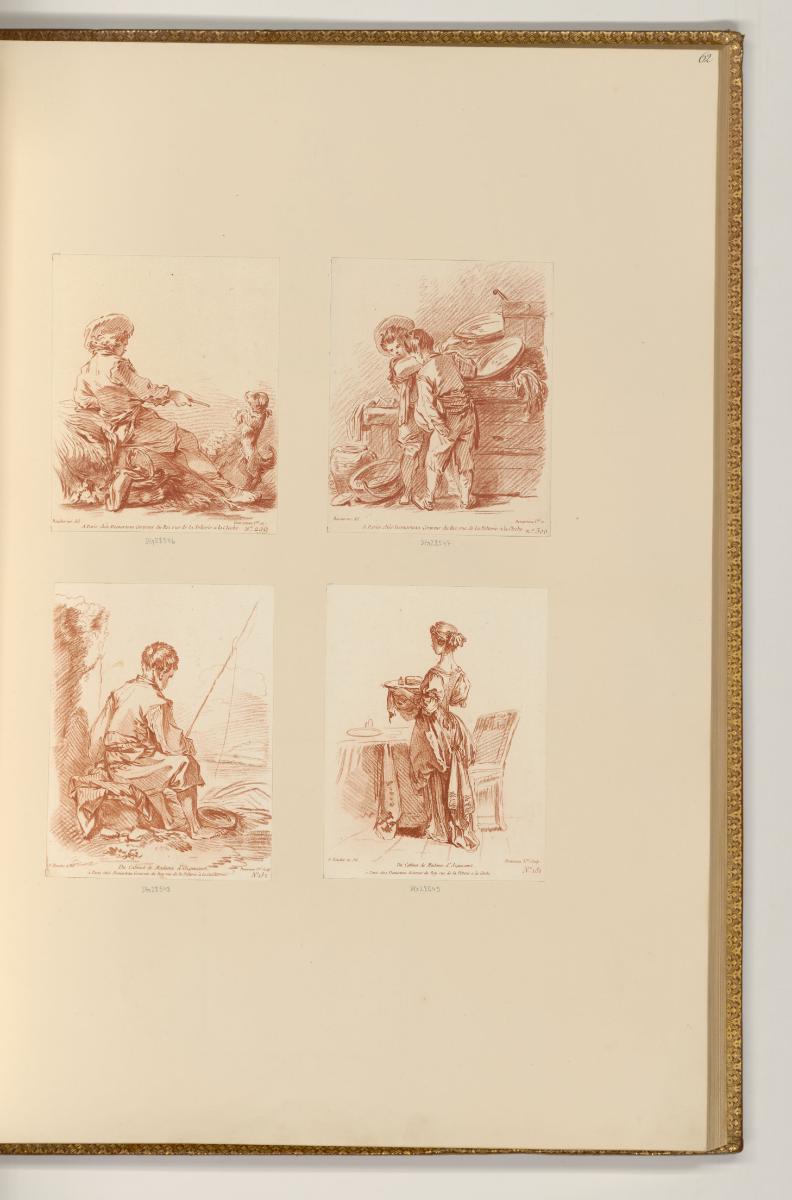 Druckgrafiken nach François Boucher, Diverse Figuren, Inv. Nr.: Frankreich nach Sektionen II/40…