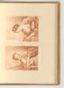 Druckgrafiken nach François Boucher, Frau mit Musiknoten; Frau mit Blumen, Inv. Nr.: Frankreich…