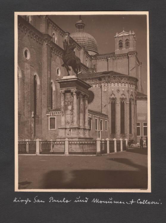 Kurt Husnik, Kirche Sau Paulo und das Monument Colleoni, Inv. Nr.: Foto2004/26/8/18