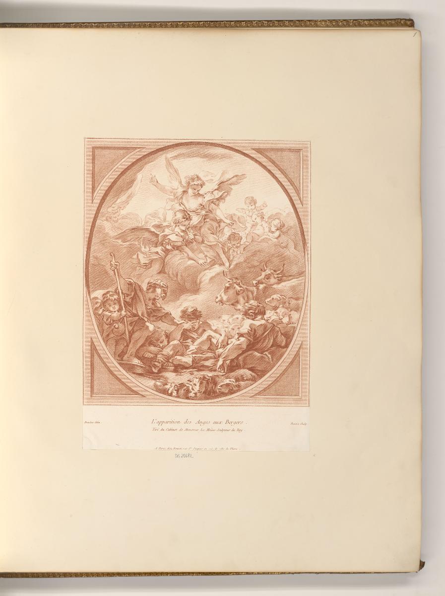 Druckgrafiken nach François Boucher, Anbetung der Hirten, Inv. Nr.: Frankreich nach Sektionen I…