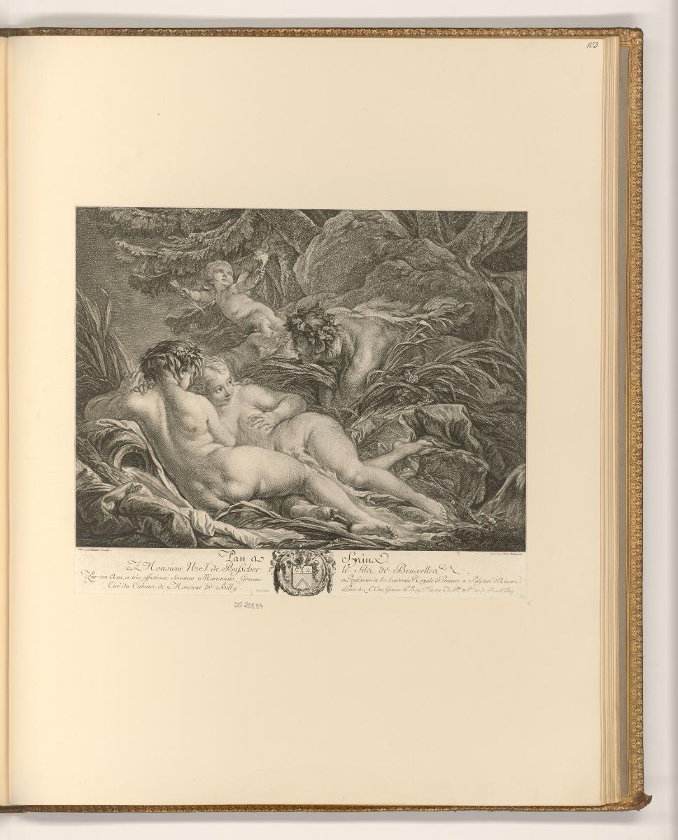 Druckgrafiken nach François Boucher, Pan und Syrinx, Inv. Nr.: Frankreich nach Sektionen II/41,…