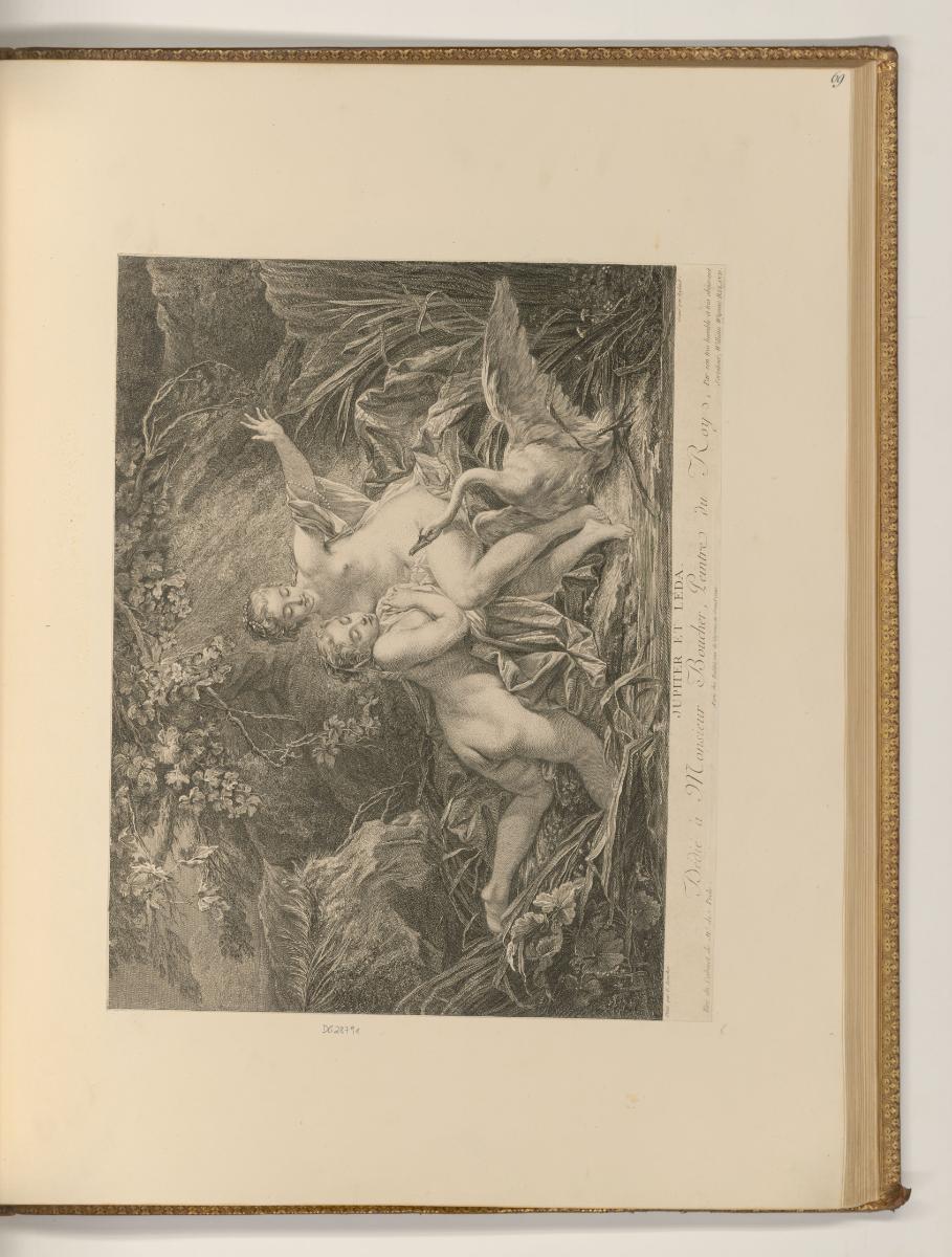 Druckgrafiken nach François Boucher, Leda und der Schwan, Inv. Nr.: Frankreich nach Sektionen I…