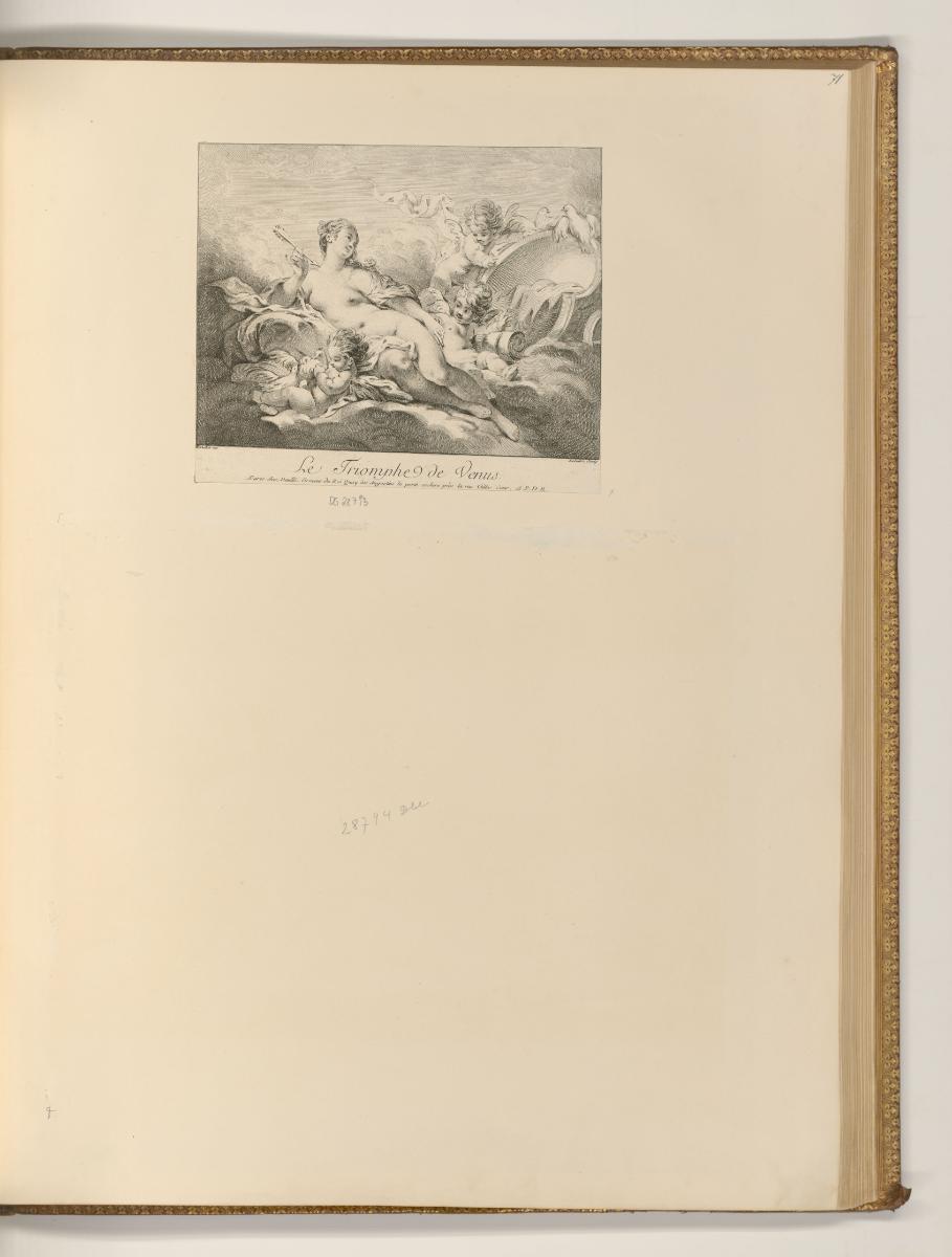Druckgrafiken nach François Boucher, Triumph der Venus, Inv. Nr.: Frankreich nach Sektionen II/…