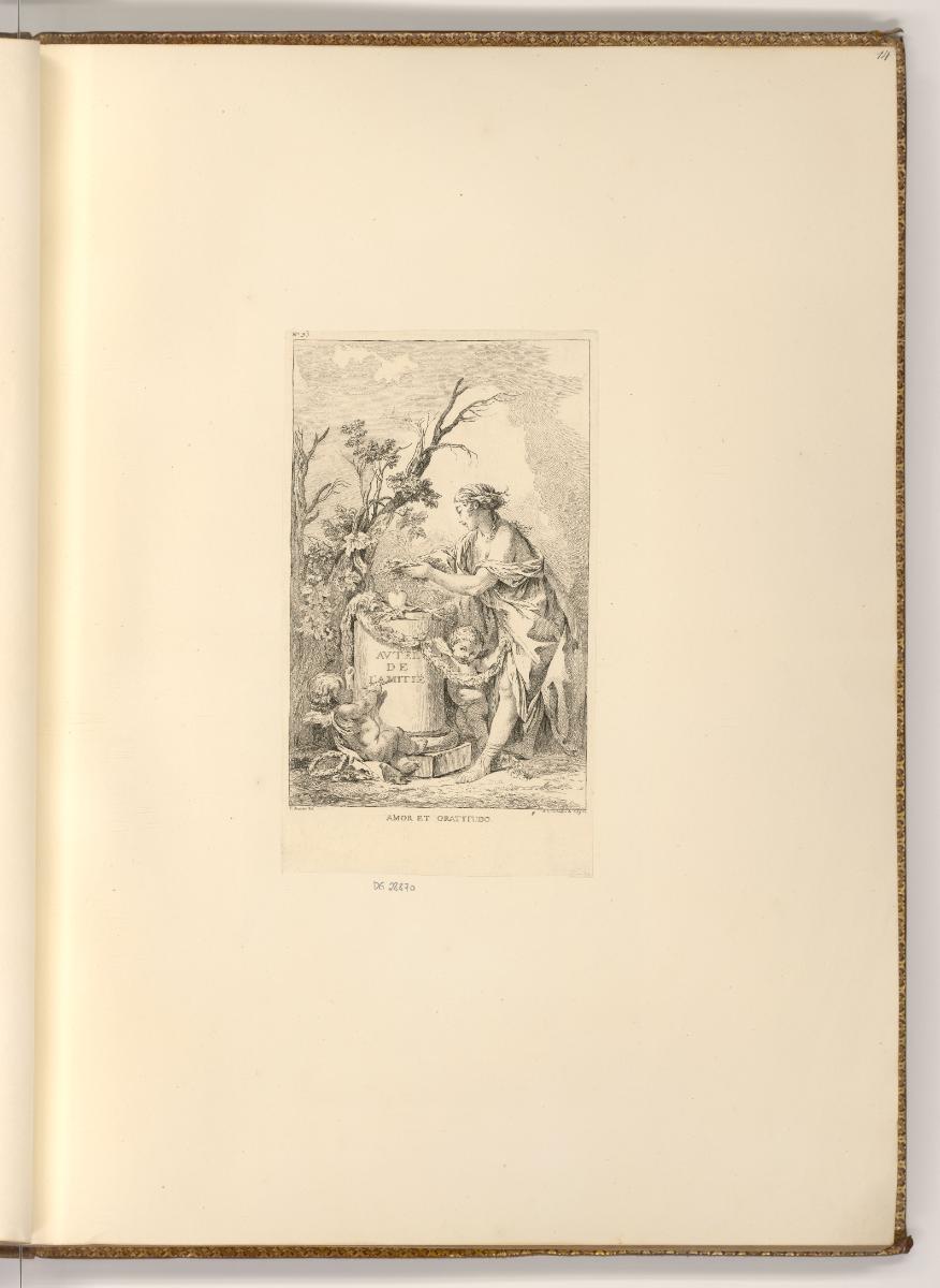 Druckgrafiken nach François Boucher, Amor et Gratitudo, Inv. Nr.: Frankreich nach Sektionen II/…