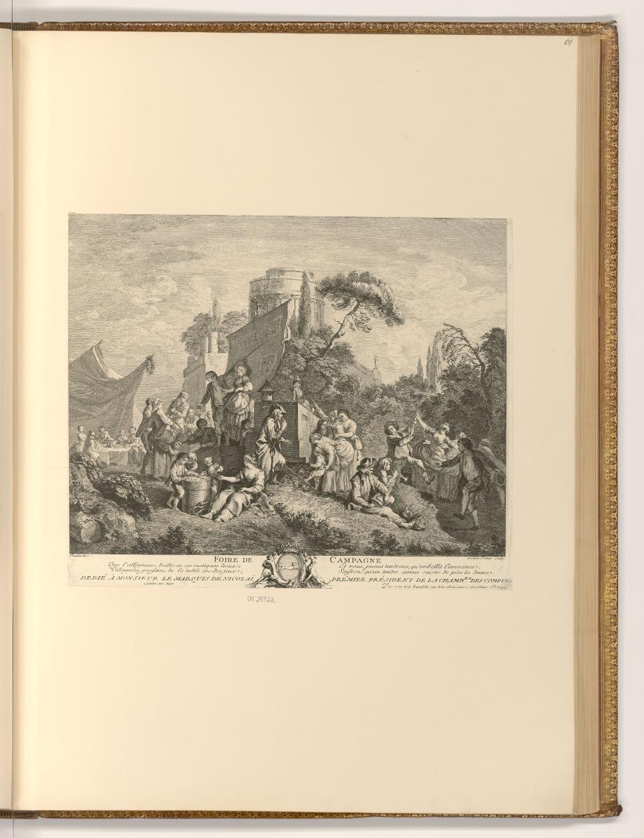 Druckgrafiken nach François Boucher, Foire de campagne, Inv. Nr.: Frankreich nach Sektionen II/…