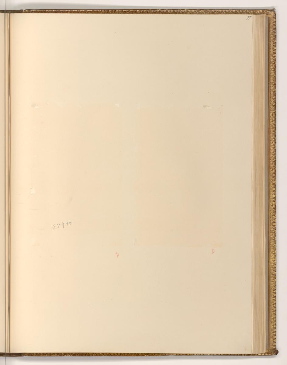 Druckgrafiken nach François Boucher, Leerseite durch Entnahme, Inv. Nr.: Frankreich nach Sektio…