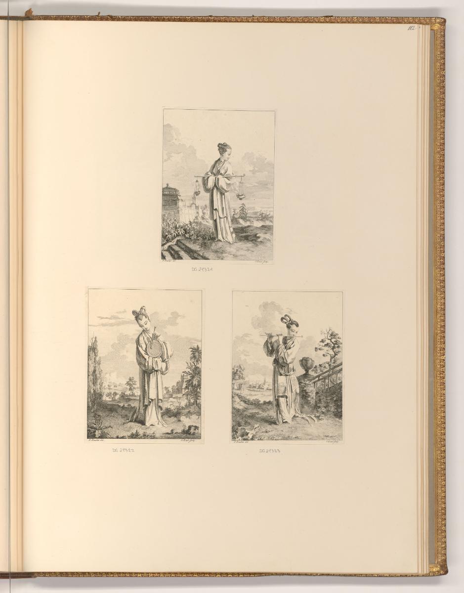 Druckgrafiken nach François Boucher, Chinesische Figuren, Inv. Nr.: Frankreich nach Sektionen I…