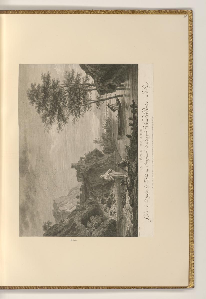 Druckgrafiken nach Claude-Joseph Vernet, Fischer bei Tag, Inv. Nr.: Frankreich nach Sektionen I…