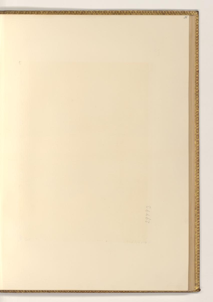 Druckgrafiken nach Claude-Joseph Vernet, Leerseite durch Entnahme, Inv. Nr.: Frankreich nach Se…