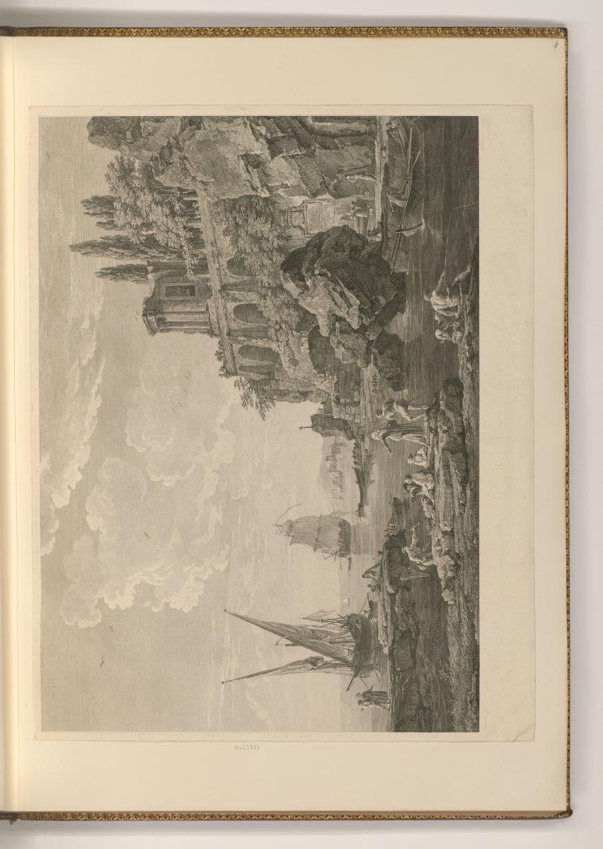 Druckgrafiken nach Claude-Joseph Vernet, Rivage près de Tivoli, Inv. Nr.: Frankreich nach Sekti…