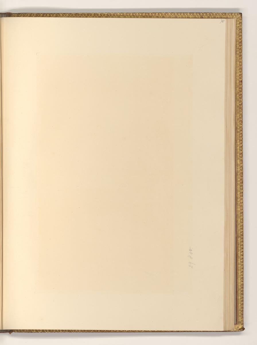 Druckgrafiken nach Claude-Joseph Vernet, Leerseite durch Entnahme, Inv. Nr.: Frankreich nach Se…
