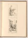 Druckgrafiken nach François Boucher, Nussverkäuferin; Bürstenverkäufer, Inv. Nr.: Frankreich na…