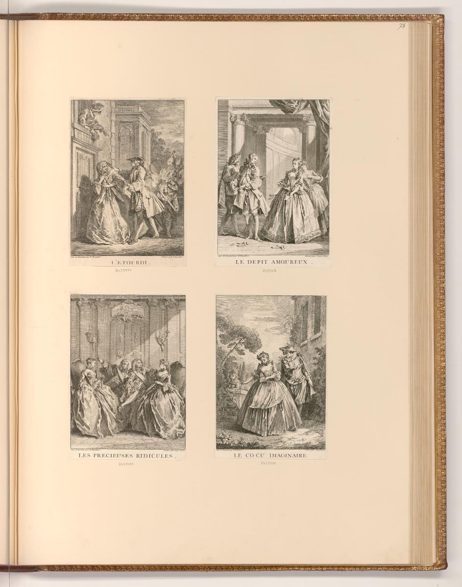 Druckgrafiken nach François Boucher, Szenen zu Molière, Inv. Nr.: Frankreich nach Sektionen II/…