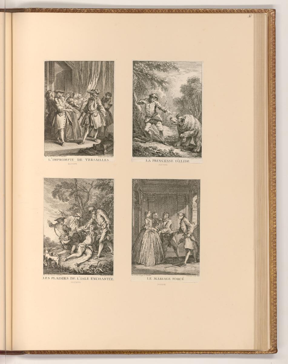 Druckgrafiken nach François Boucher, Szenen zu Molière, Inv. Nr.: Frankreich nach Sektionen II/…
