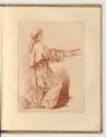 Druckgrafiken nach Charles André Van Loo, Kniender junger Mann mit Tablett und Messer, Inv. Nr.…