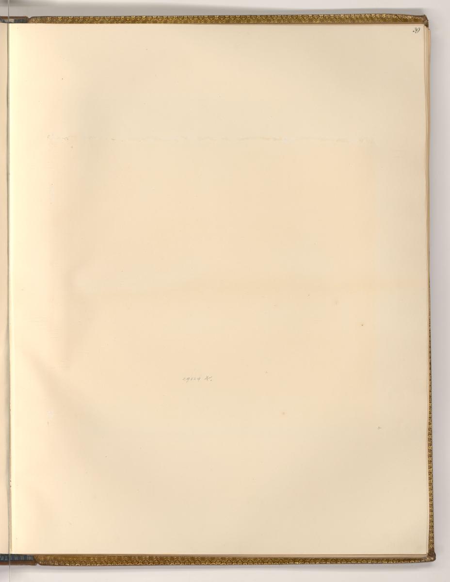 Druckgrafiken nach Charles André Van Loo, Leerseite durch Entnahme, Inv. Nr.: Frankreich nach S…