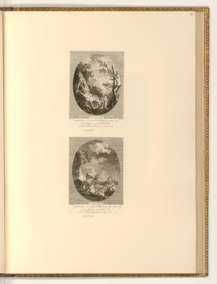 Druckgrafiken nach Claude-Joseph Vernet und Joseph Marie Vien, The Anglers; A Shipwreck, Inv. N…